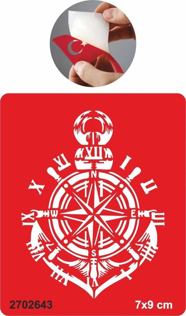 Saat Pusula Dümen Çapa  Tattoo Geçici Dövme Şablonları Kına Kalıpları - Image 1