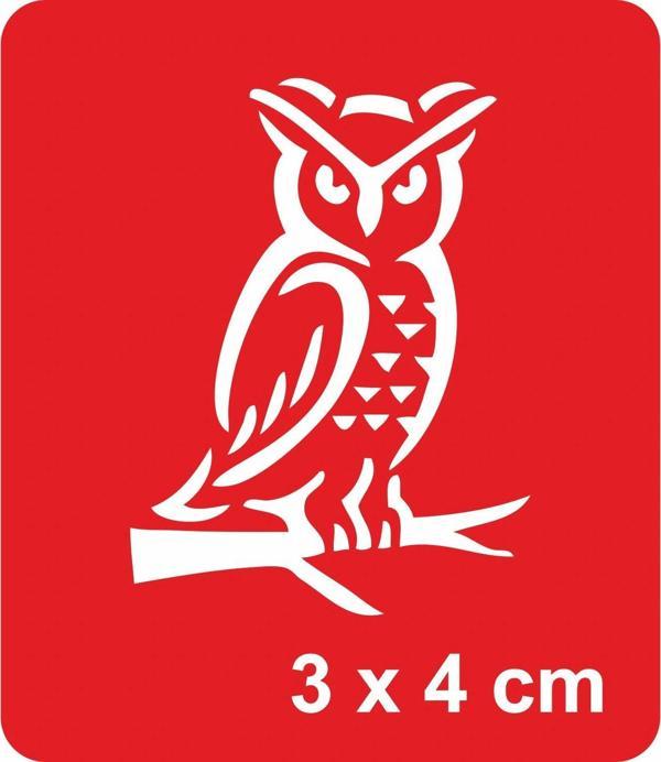 Benekli Baykuş Tattoo Geçici Dövme Şablonları Kına Kalıpları - Image 1