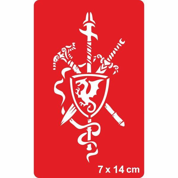 Keskin Savaşçı  Tattoo Geçici Dövme Şablonları Kına Kalıpları - Image 1