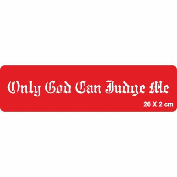 Beni Sadece Tanrı Yargılar Tattoo Geçici Dövme Şablonları Kına Kalıpları - Image 1