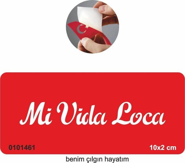 Benim Çılgın Hayatım(İspanyolca)  Tattoo Geçici Dövme Şablonları Kına Kalıpları - Image 1