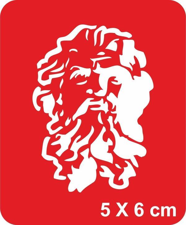 Filozof Sokrates Tattoo Geçici Dövme Şablonları Kına Kalıpları - Image 1