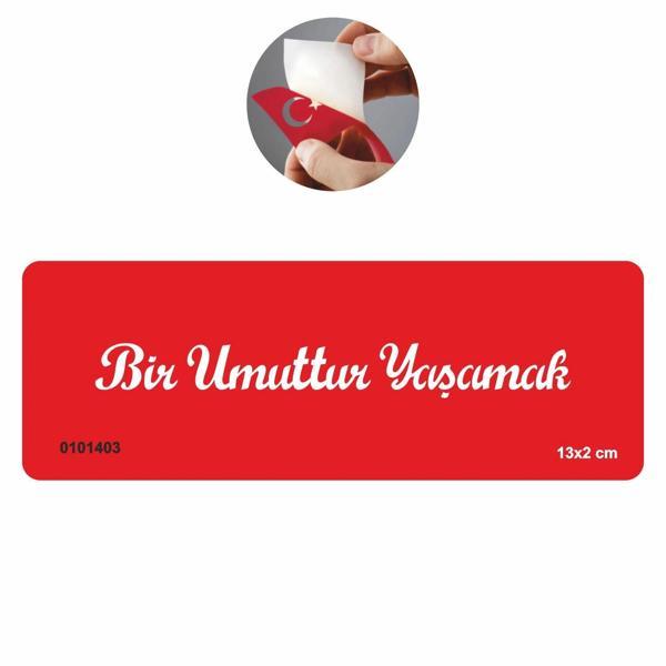 Bir Umuttur Yaşamak El Yazısı  Tattoo Geçici Dövme Şablonları Kına Kalıpları - Image 1