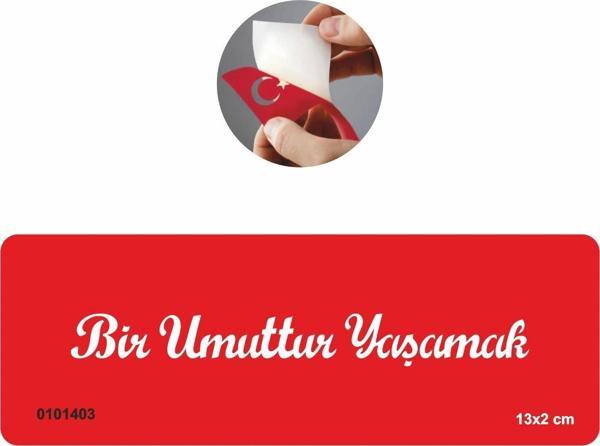 Bir Umuttur Yaşamak El Yazısı  Tattoo Geçici Dövme Şablonları Kına Kalıpları - Image 1