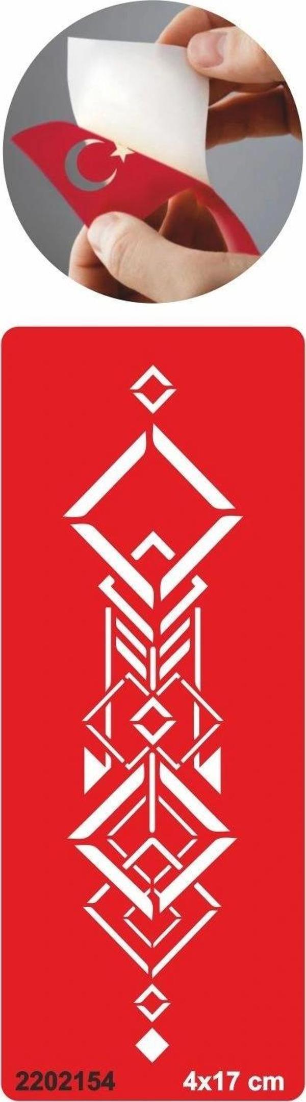 Geometrik Tribal Tattoo Geçici Dövme Şablonları Kına Kalıpları - Image 1