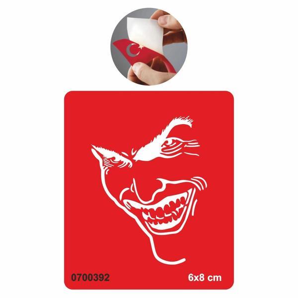 Gerçek Kötü Joker Tattoo Geçici Dövme Şablonları Kına Kalıpları - Image 1