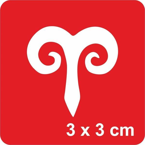 Koç Burcu Tattoo Geçici Dövme Şablonları Kına Kalıpları - Image 1