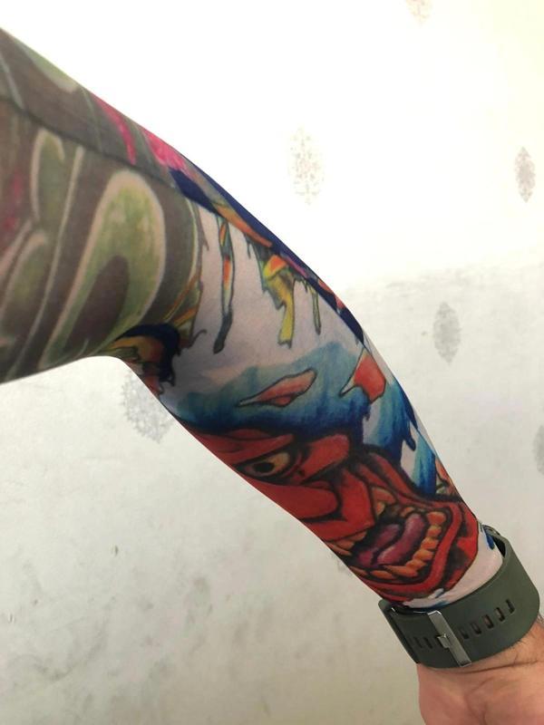Giyilebilir Çorap Dövme Joker Dövmesi Çift Kol - Image 1