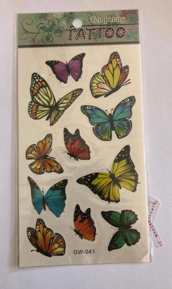 Büyük Kelebekler Yapıştırma Sticker Dövme Geçici Dövme Temporary Tattoos - Image 1