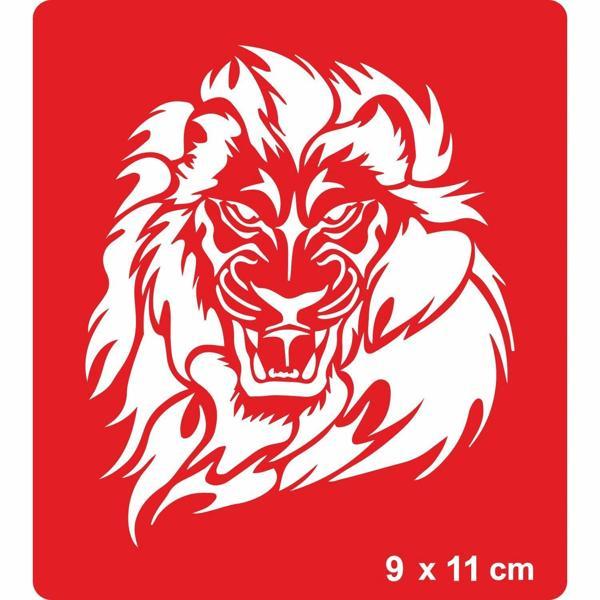 Büyük Yeleli Aslan Tattoo Geçici Dövme Şablonları Kına Kalıpları - Image 1
