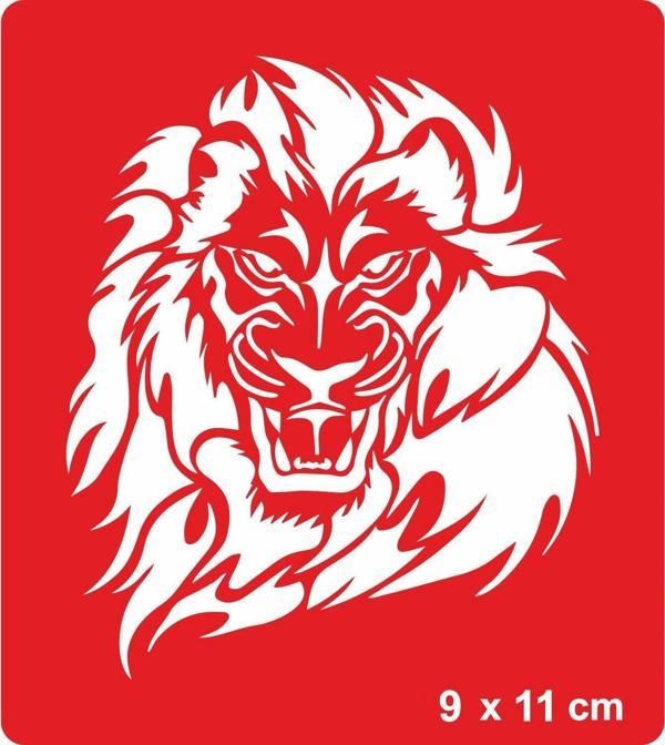 Büyük Yeleli Aslan Tattoo Geçici Dövme Şablonları Kına Kalıpları - Image 1