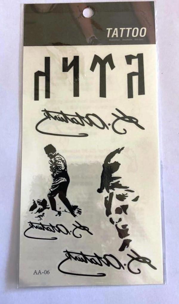 Türk İmza Yapıştırma Sticker Dövme Geçici Dövme Temporary Tattoos - Image 1