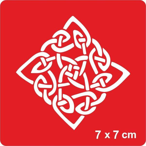 Çeltik Üçgen Yıldız Tattoo Geçici Dövme Şablonları Kına Kalıpları - Image 1