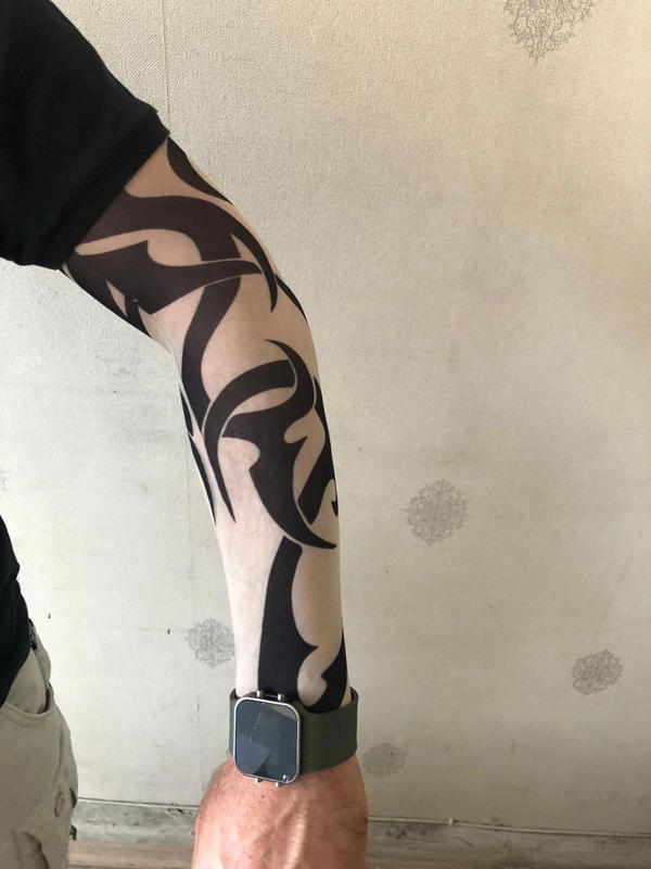 Giyilebilir Dövme Tribal Dövme Çift Kol - Image 1