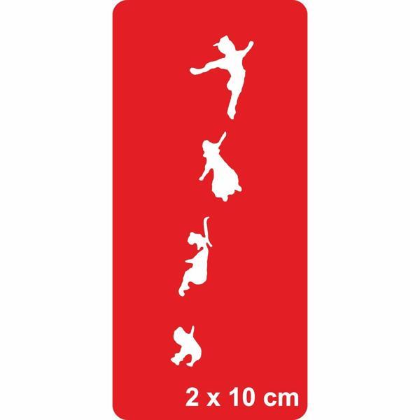 Uçan Melekler Ruhlar  Tattoo Geçici Dövme Şablonları Kına Kalıpları - Image 1