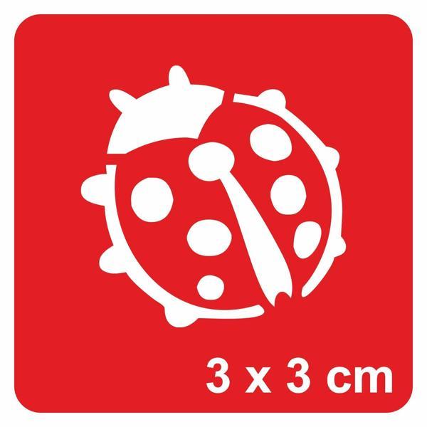 Uğur Böceği-1 Tattoo Geçici Dövme Şablonları Kına Kalıpları - Image 1