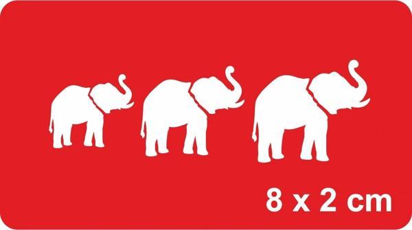 Uğurlu Filler Tattoo Geçici Dövme Şablonları Kına Kalıpları - Image 1