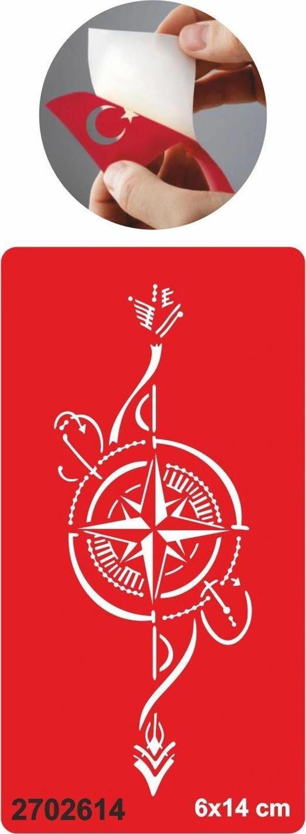 Vicdan Bir Pusula  Tattoo Geçici Dövme Şablonları Kına Kalıpları - Image 1