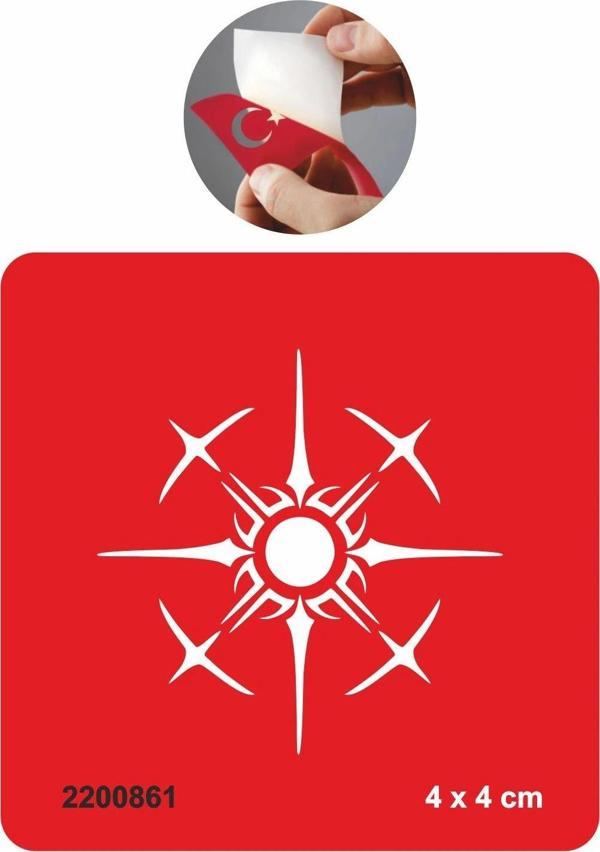 Viking Motifi Tattoo Geçici Dövme Şablonları Kına Kalıpları - Image 1