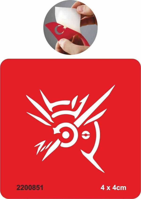 Viking Sembolü Tattoo Geçici Dövme Şablonları Kına Kalıpları - Image 1