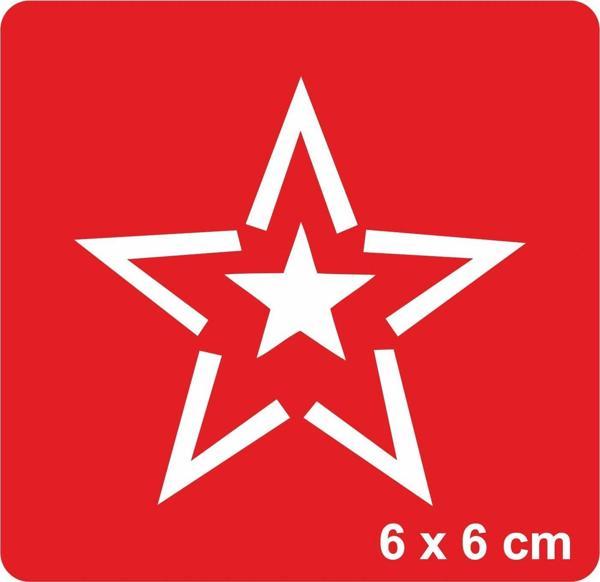 Kutup Yıldızı Tattoo Geçici Dövme Şablonları Kına Kalıpları - Image 1