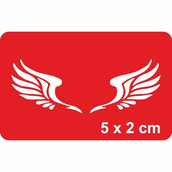 Yavru Kartal Kanatları Çizgisel Tattoo Geçici Dövme Şablonları Kına Kalıpları - Image 1