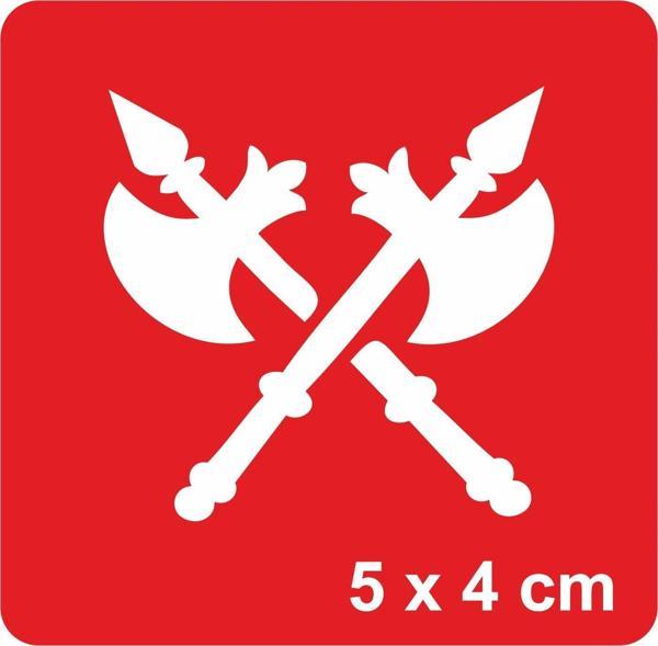 Labris Balta Silah  Tattoo Geçici Dövme Şablonları Kına Kalıpları - Image 1