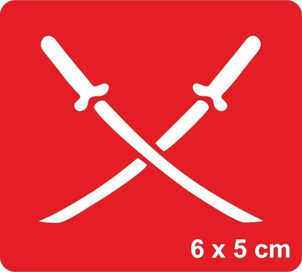 Samuray Kılıç  Tattoo Geçici Dövme Şablonları Kına Kalıpları - Image 1