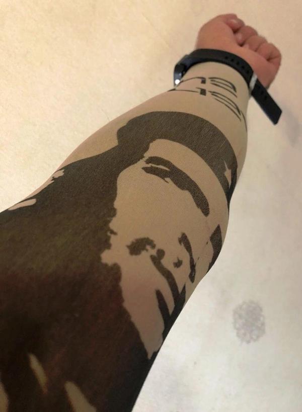 Çift Kol Giyilebilir Dövme Che Guavera Desenler Tattoo Sleeve - Image 1