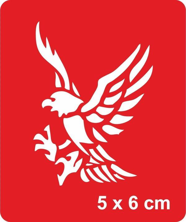 Yırtıcı Kartal Tattoo Geçici Dövme Şablonları Kına Kalıpları - Image 1