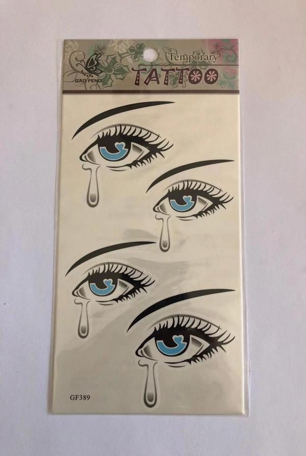 Göz Yapıştırma Sticker Dövme Geçici Dövme Temporary Tattoos - Image 1