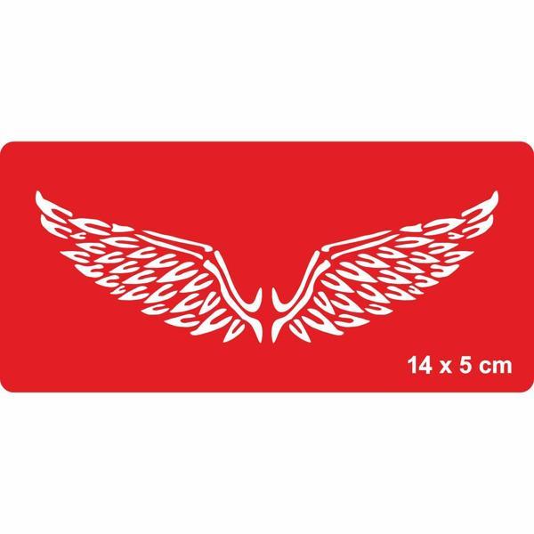 Yüce Melek Kanatları Tattoo Geçici Dövme Şablonları Kına Kalıpları - Image 1