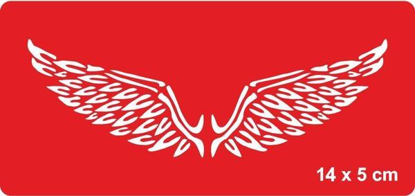 Yüce Melek Kanatları Tattoo Geçici Dövme Şablonları Kına Kalıpları - Image 1