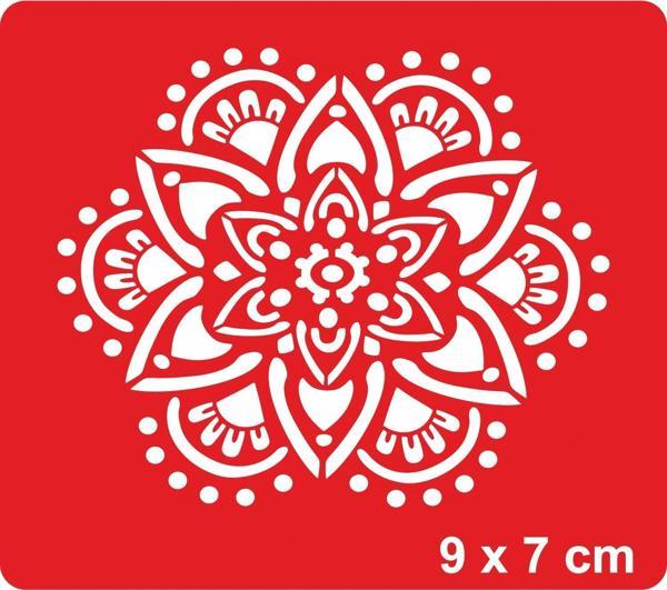 Mandala 352 Tattoo Geçici Dövme Şablonları Kına Kalıpları - Image 1