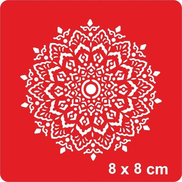 Mandala 355 Tattoo Geçici Dövme Şablonları Kına Kalıpları - Image 1