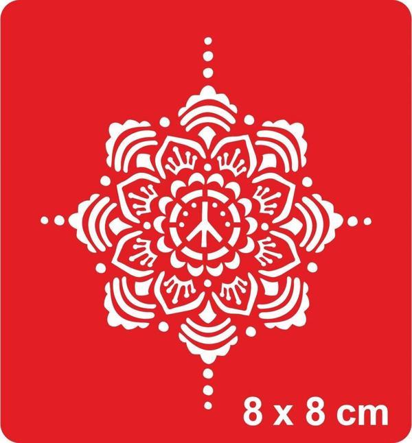 Mandala 360 Tattoo Geçici Dövme Şablonları Kına Kalıpları - Image 1