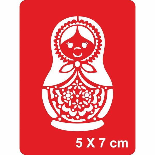 Matruşka Tattoo Geçici Dövme Şablonları Kına Kalıpları - Image 1