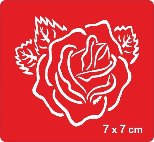 Gülü Birgün Seni Hergün Tattoo Geçici Dövme Şablonları Kına Kalıpları - Image 1