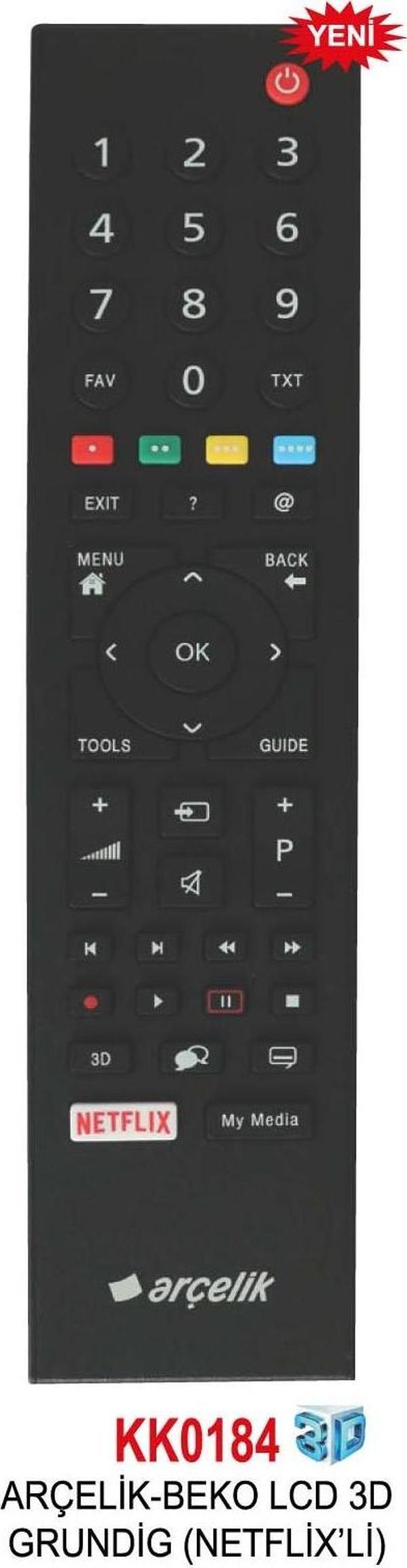 ARÇELİK -  LCD 3D (NETFLIX'Lİ) KUMANDA - Image 1