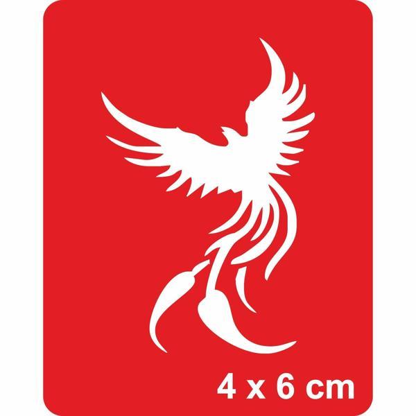 Zümrüd-ü Anka Tattoo Geçici Dövme Şablonları Kına Kalıpları - Image 1
