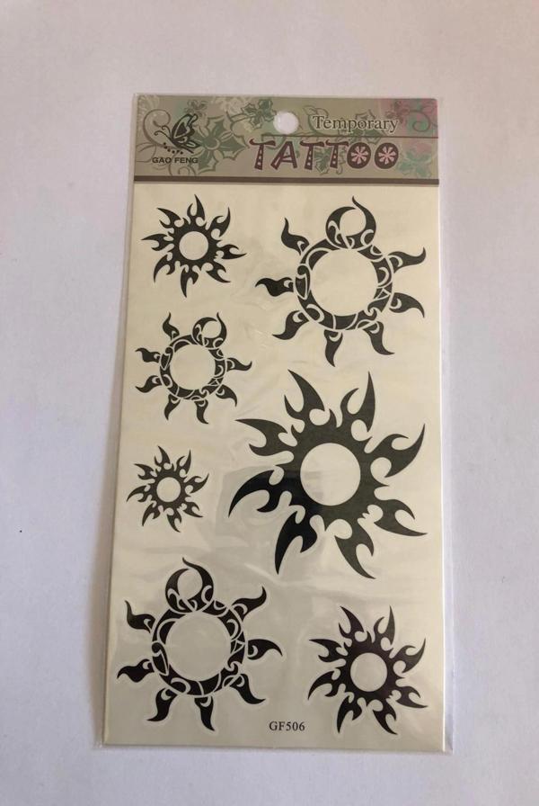 Güneş Yapıştırma Sticker Dövme Geçici Dövme Temporary Tattoos - Image 1