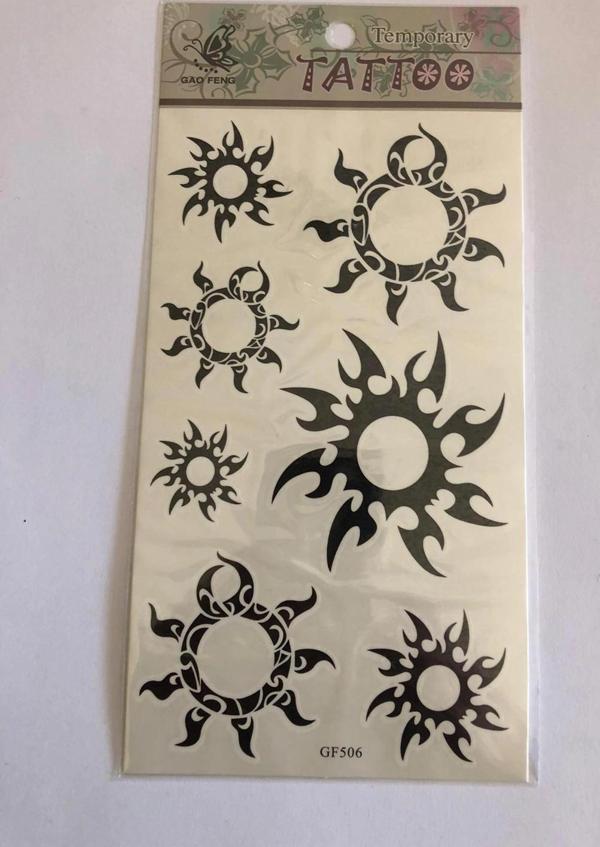 Güneş Yapıştırma Sticker Dövme Geçici Dövme Temporary Tattoos - Image 1