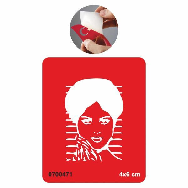 Güzel Kadın Tattoo Geçici Dövme Şablonları Kına Kalıpları - Image 1