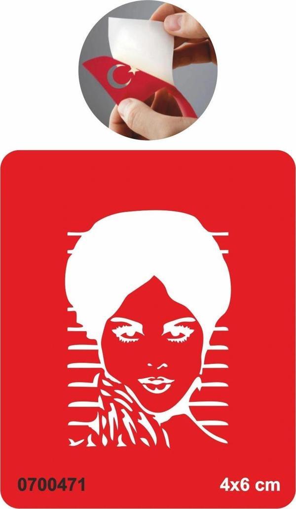 Güzel Kadın Tattoo Geçici Dövme Şablonları Kına Kalıpları - Image 1