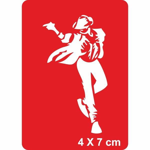 Michael Jackson Moonwalk Tattoo Geçici Dövme Şablonları Kına Kalıpları - Image 1