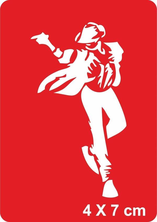 Michael Jackson Moonwalk Tattoo Geçici Dövme Şablonları Kına Kalıpları - Image 1