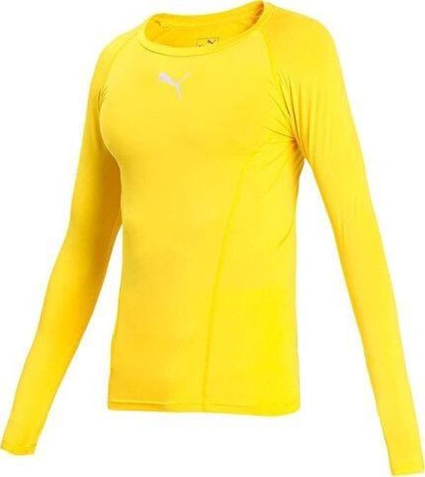 Puma Liga Baselayer Tee Ls Erkek Futbol Antrenman Tişörtü 65592006 Sarı - Image 1