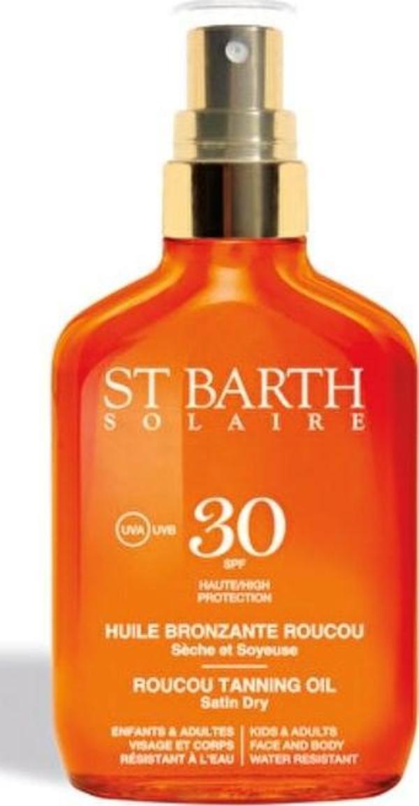 ST BARTH Ligne St. Barth Roucou Oil Spf 30 - Roucou Yüksek Bronzlaştırıcı Yağ 100 ML - Image 1