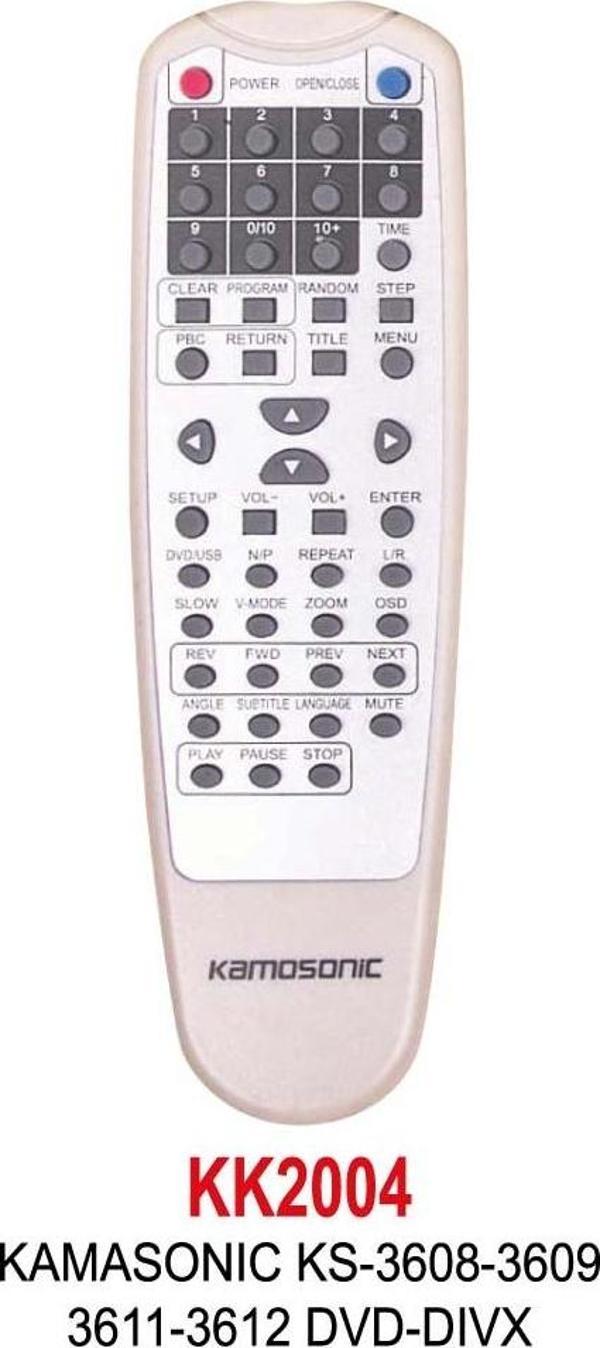 KAMASONIC KS-3608-3609-3611-3612 DVD-DIVX KUMANDA - Image 1