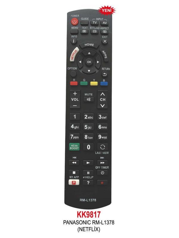 PANASONIC RM-L1378 (NETFLİX) LCD KUMANDA - Image 1